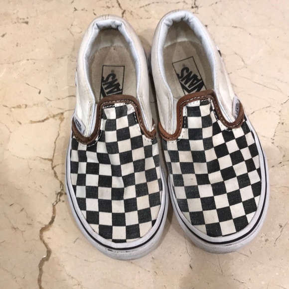 brown vans checkered